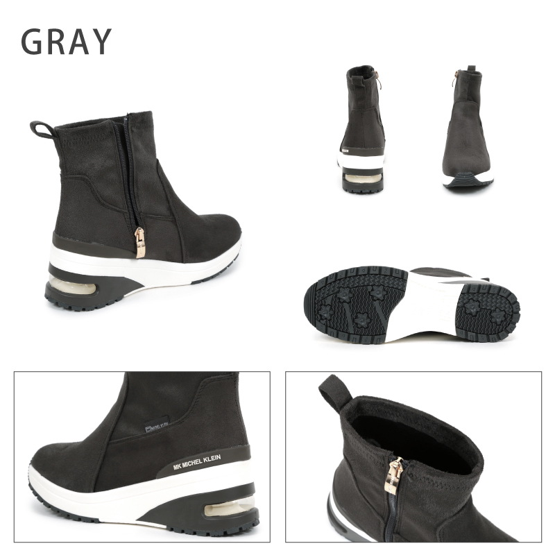 MICHEL KLEIN（ミッシェルクラン） ショートブーツ ストレッチ素材 撥