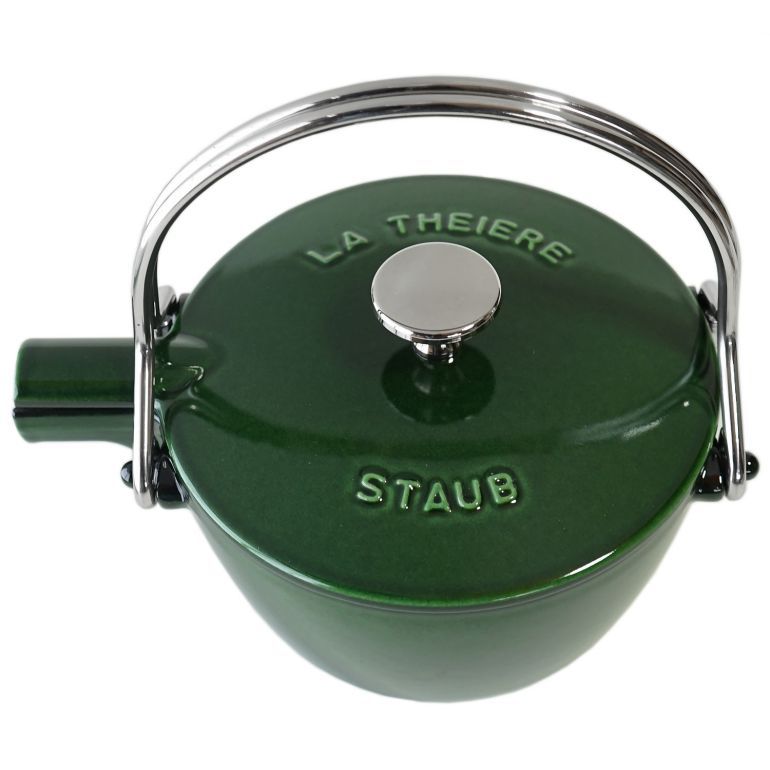 Staub（ストウブ） ラウンド ティーポット 丸型 やかん ケトル バジル