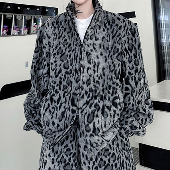 オラオラ系 セットアップ メンズ オールインワン 上下セット ヒョウ柄