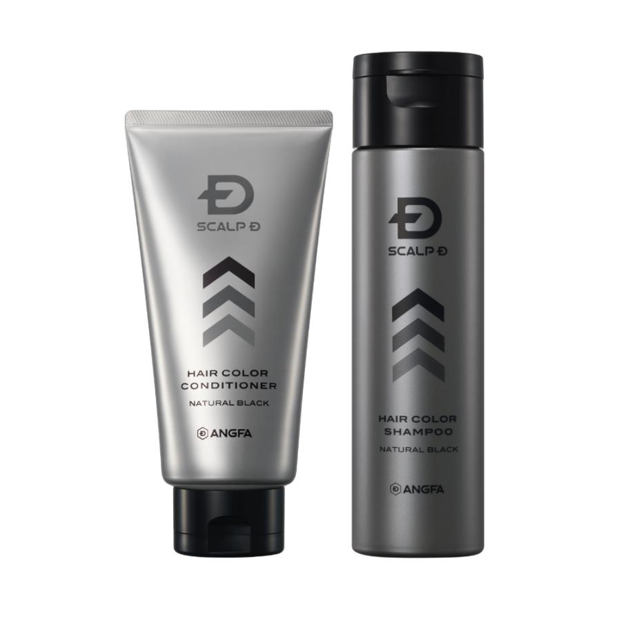 白髪染め ヘアカラー シャンプー + コンディショナーナチュラル