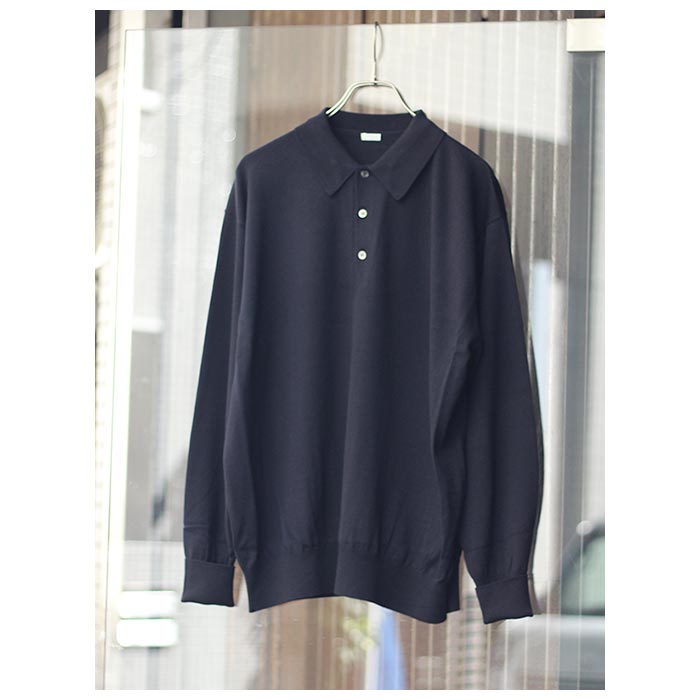 アプレッセ A.PRESSE L/S ニット ポロシャツ (23AAP-03-08H) : アンド