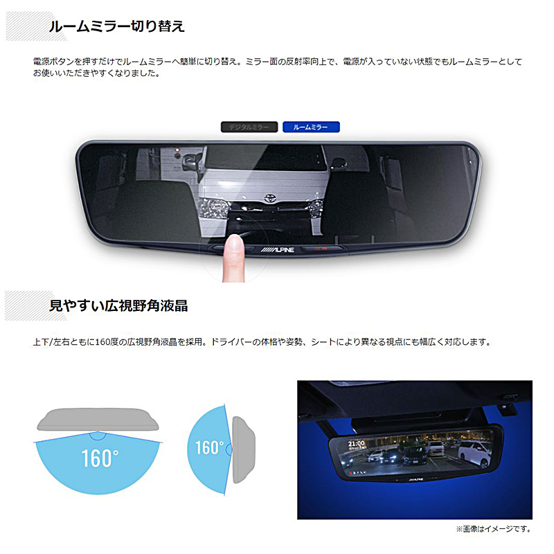 ALPINE（アルパイン） DVR-DM1000A-IC ALPINE ドライブレコーダー搭載