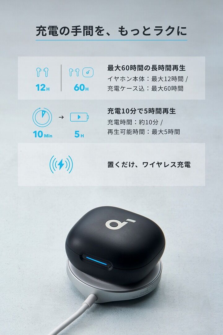 Anker（アンカー） ワイヤレスイヤホン イヤホン Bluetooth クリア通話