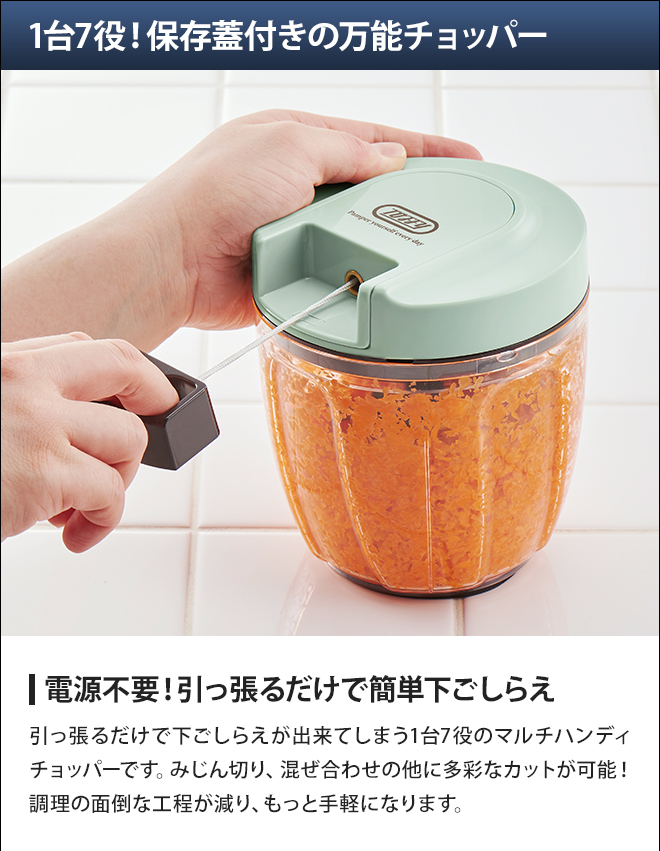 Toffy トフィー フードチョッパー マルチハンディチョッパー K-HC7
