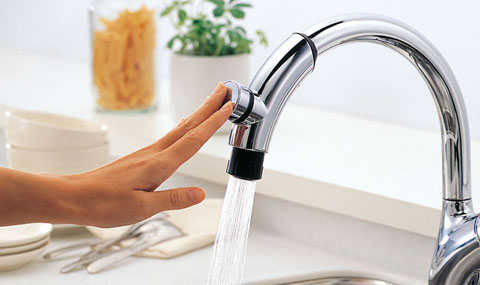 TOTO TKN34PBTA TOTO 台付シングル混合水栓（タッチスイッチ・ハンド