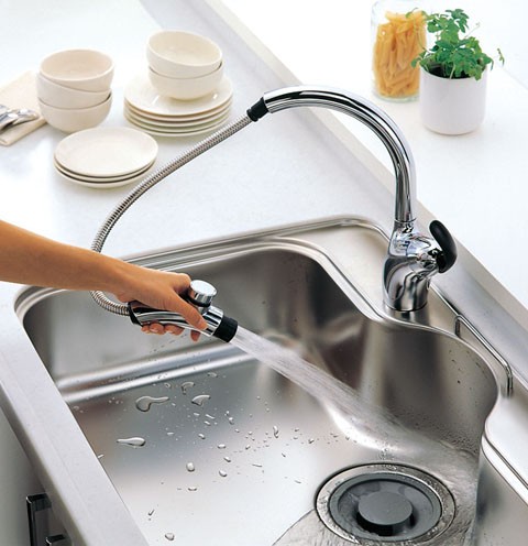 TOTO TKN34PBTA TOTO 台付シングル混合水栓（タッチスイッチ・ハンド