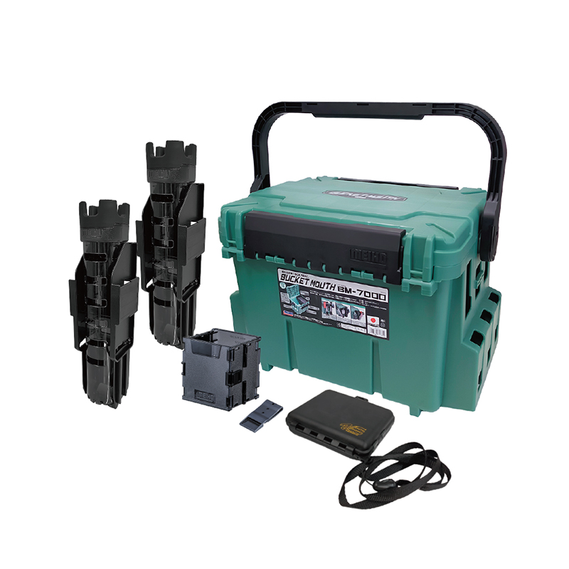 メイホウ（MEIHO） バケットマウス BM-7000 グリーン 釣り + ロッド