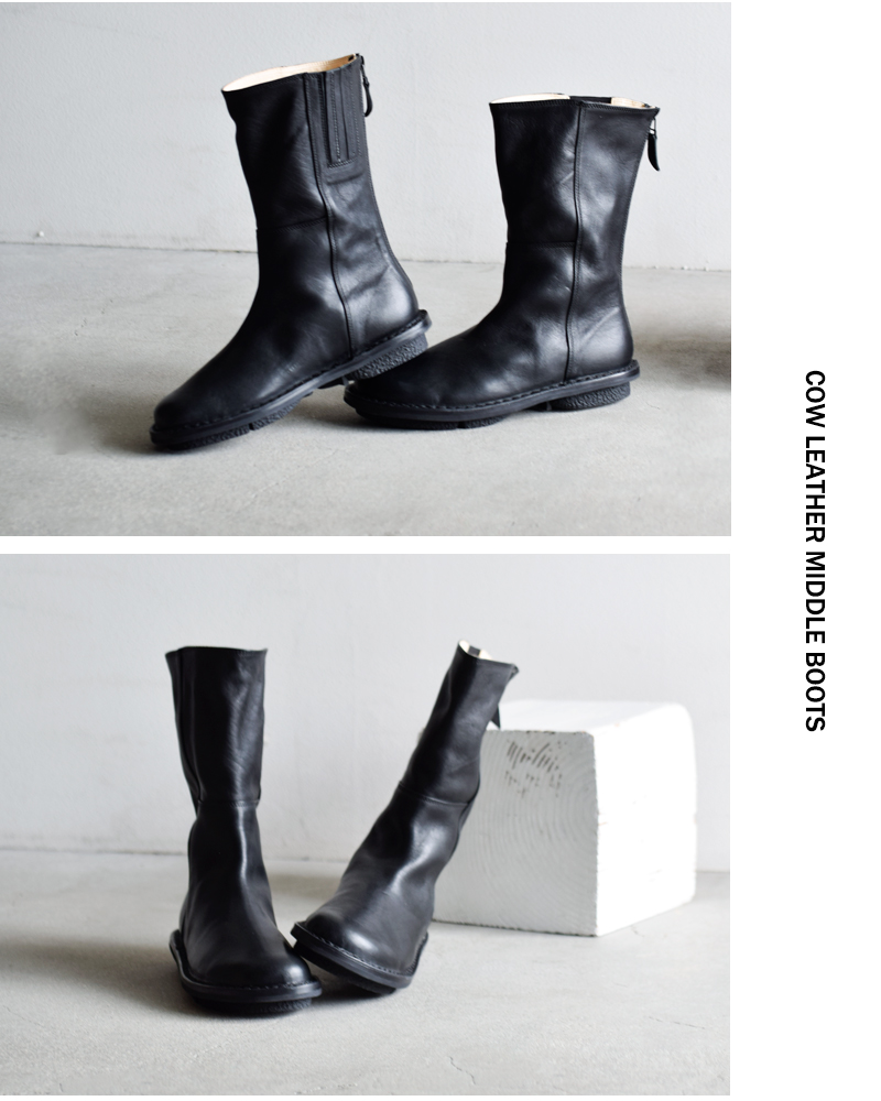 trippen（トリッペン） カウレザー ミドル ブーツ mid-boot-sat