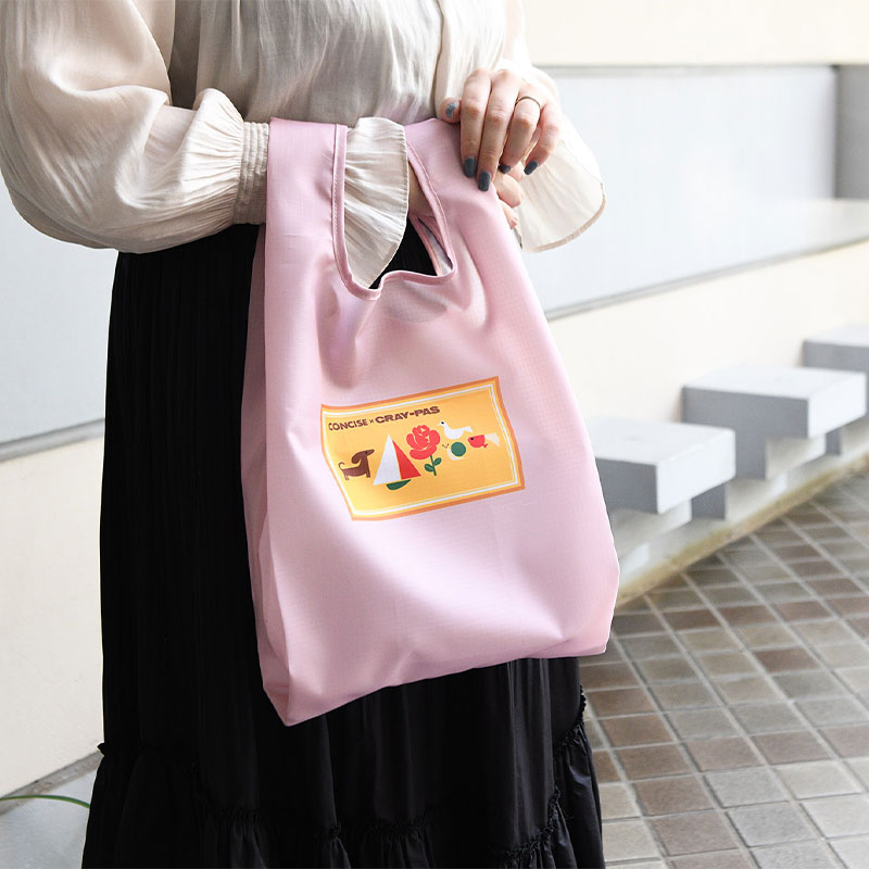 サクラクレパス TTC エコバッグ S カラビナ付き 折りたたみ バッグ