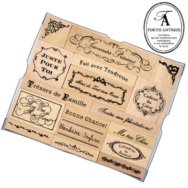 フランスフレーズスタンプセット BOX-FRA フランス語 ボックススタンプ