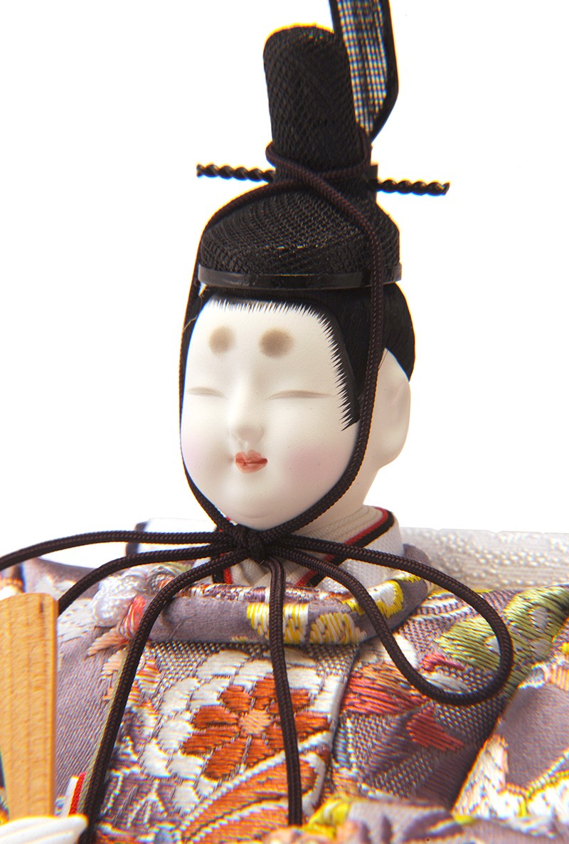 真多呂人形 雛人形 ひな人形 雛 親王飾り 平飾り 衣装着飾り 紫翠雛