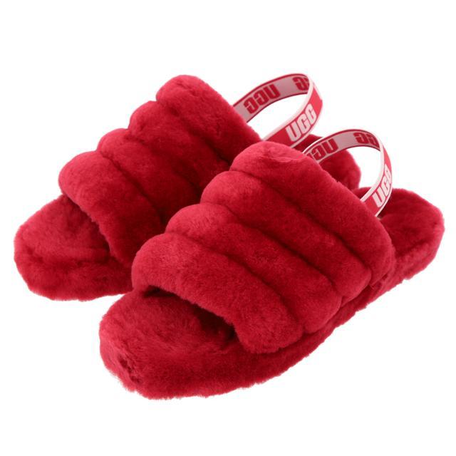 UGG（アグ） 通販ugg サンダル ファー 好評 フラッフ イヤー スライド