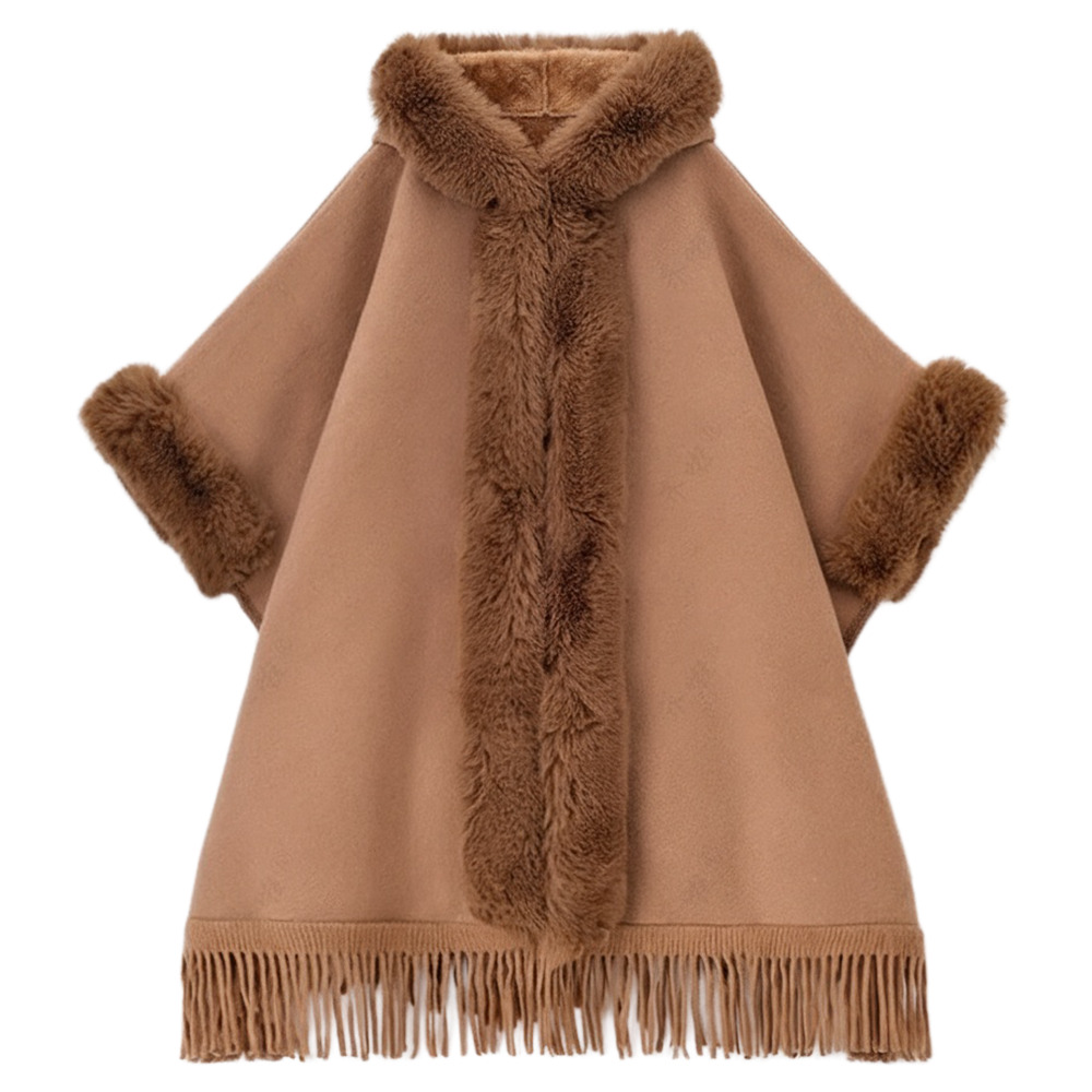 ポンチョ コート ファー 通販 ポンチョ風コート ポンチョコート ケープ