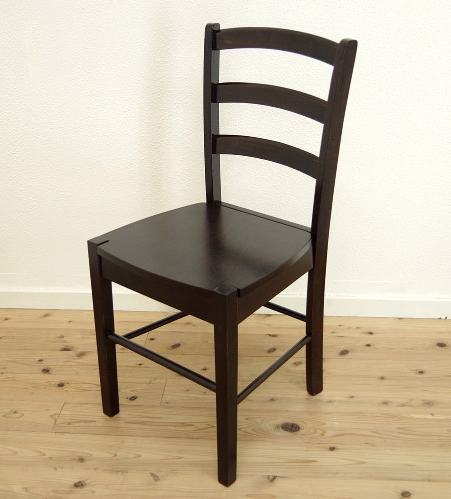 木製 ダイニングチェア カプチーノ こげ茶色 CDK383 座面高45cm