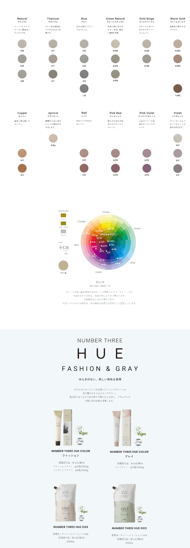 ナンバースリー 003 HUE ヒュウグロス 染毛剤 60ml 6 R : B.B Yahoo!店