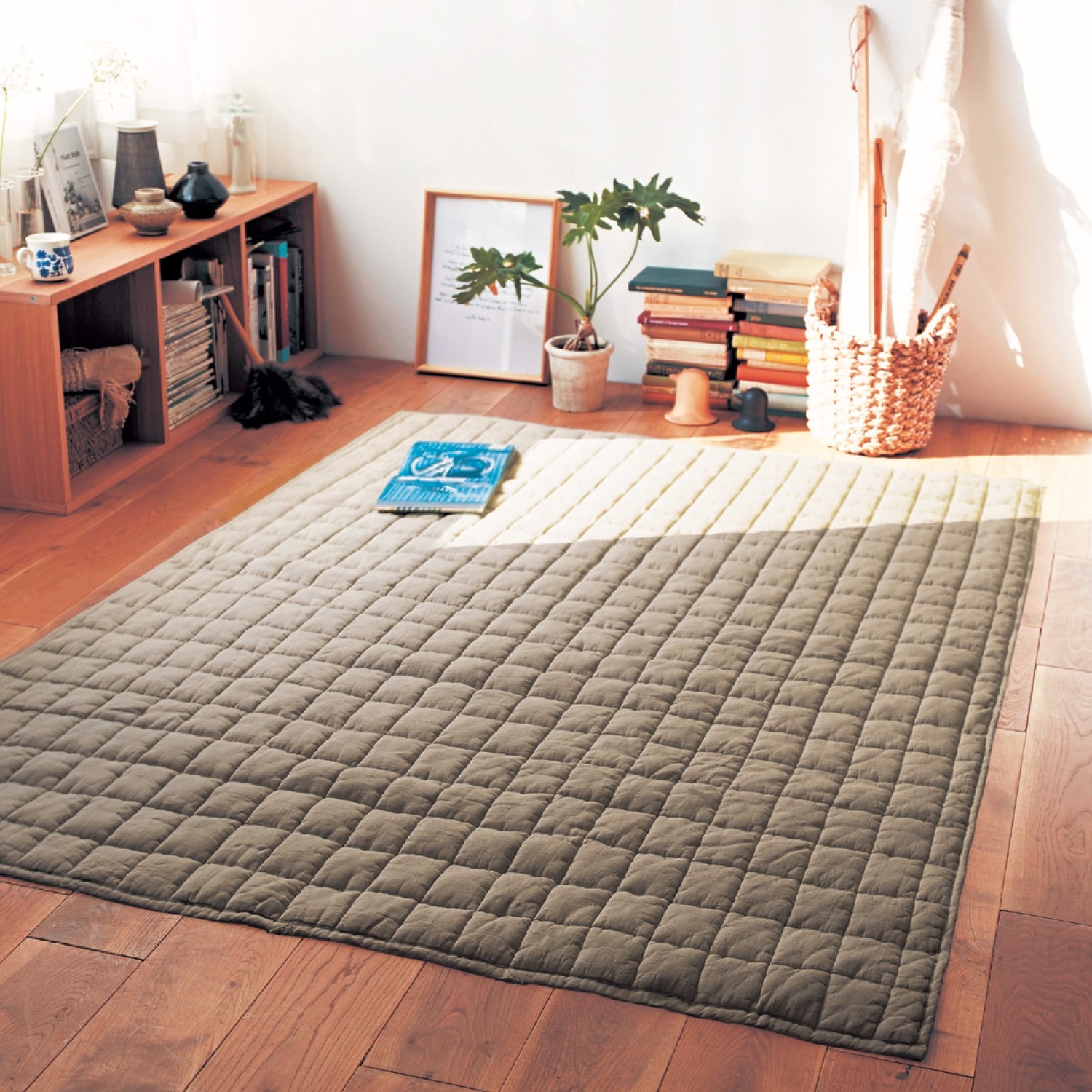 ベルメゾン（BELLE MAISON） ラグ 洗える ラグマット 夏ラグ 夏用