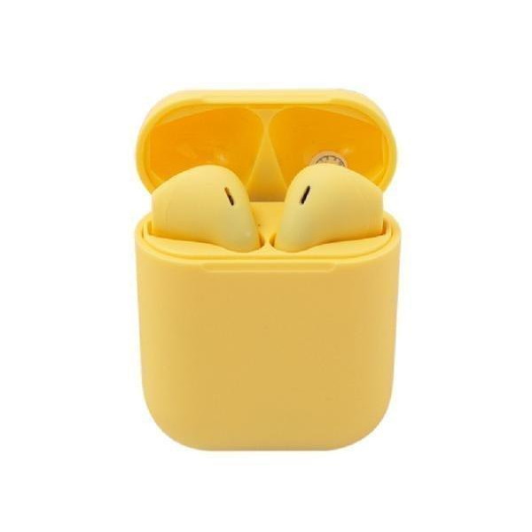 イヤホン ワイヤレス イエロー bluetooth i12 ブルートゥース マカロン