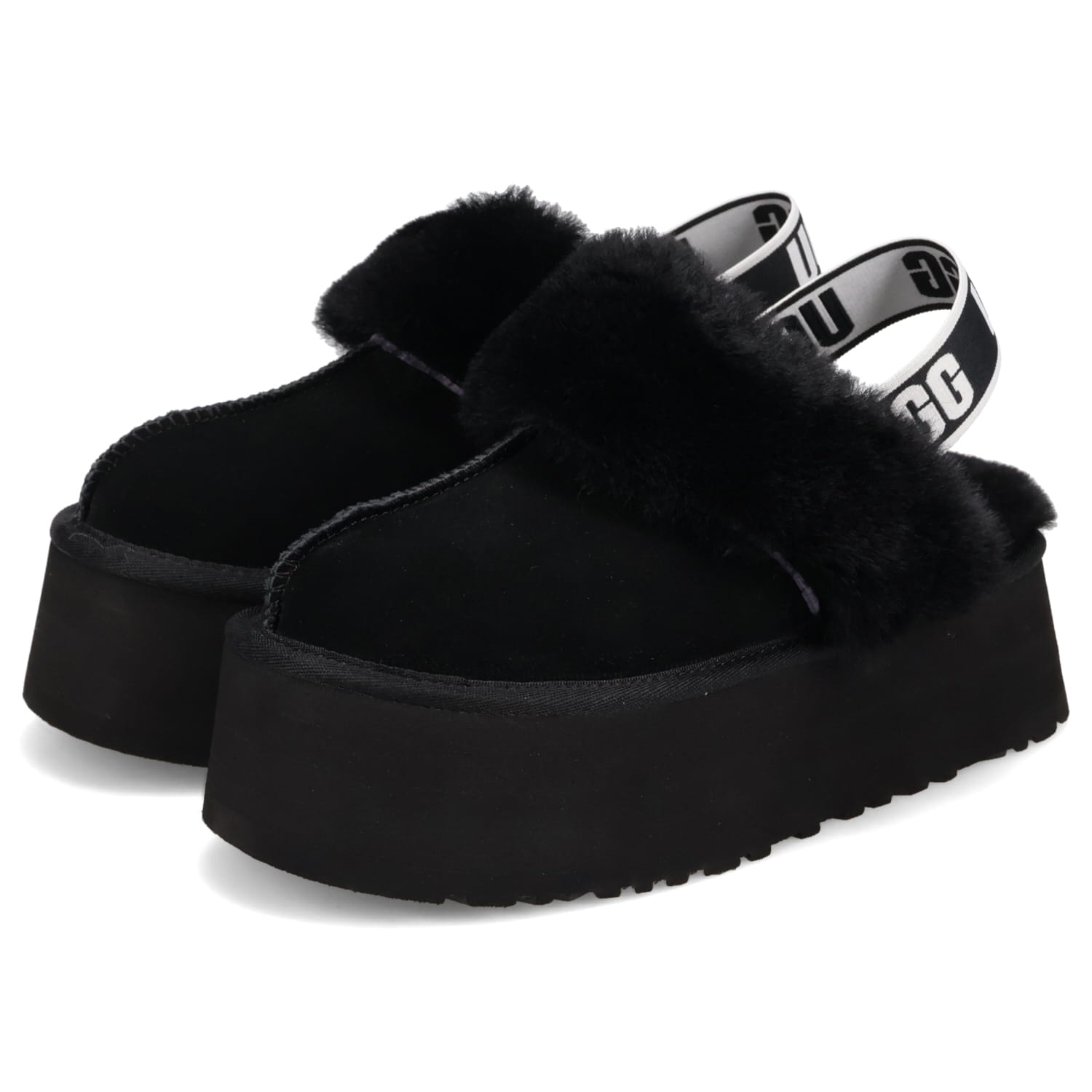 UGG（アグ） サンダル ファー ファンケット レディース 厚底 FUNKETTE