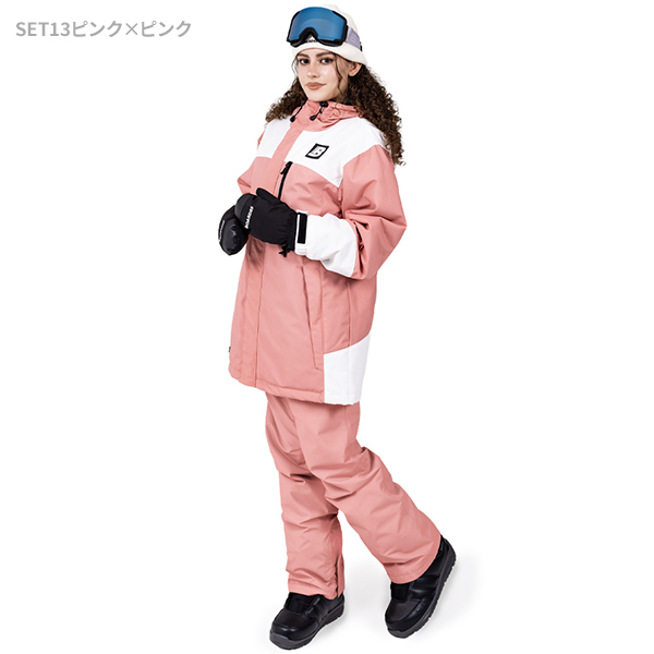 BOARDEE スノボウェア レディース 上下セット スノーボードウェア