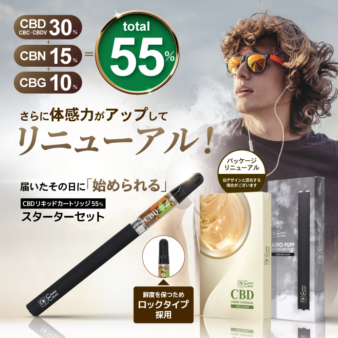 CANNACREATE CBD リキッド 55% スターターセット 1ml CANNACREATE 高