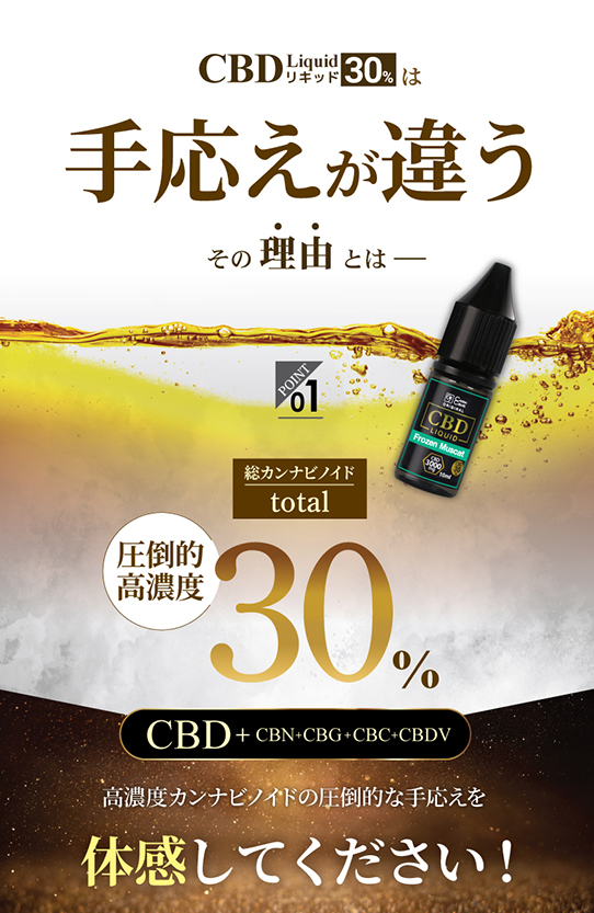 CANNACREATE CBD リキッド 30％ CBD3000mg 高純度 10ml テルペン CBD