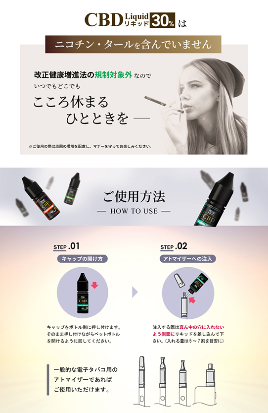 CANNACREATE CBD リキッド 30％ CBD3000mg 高純度 10ml テルペン CBD