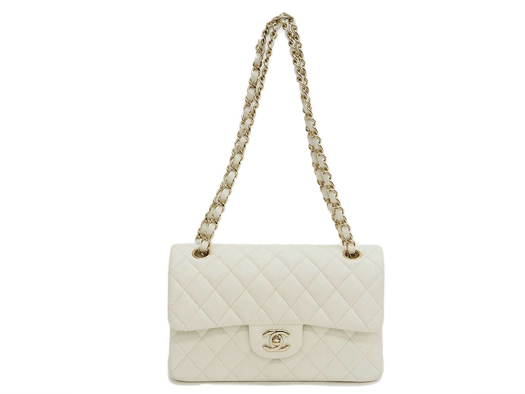 マトラッセ シャネル CHANEL バッグ 23 Wチェーン ショルダー キャビア