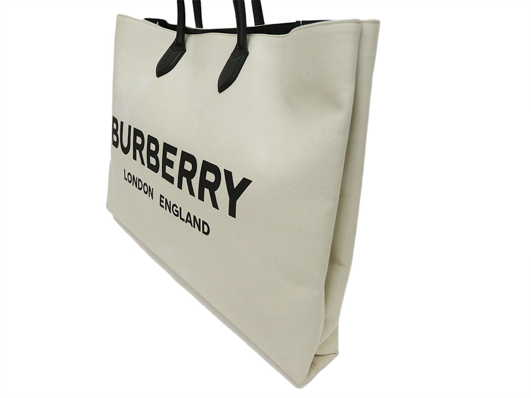 BURBERRY（バーバリー） ロゴ キャンバストートバッグ ラージ