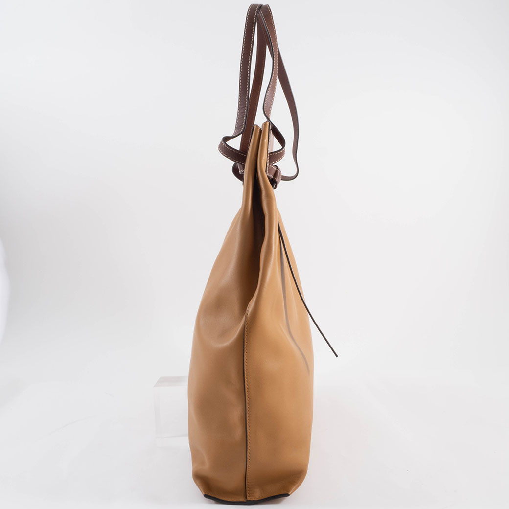 ロエベ ラゾ トートバッグ カーフレザー キャメル レディース A4収納可