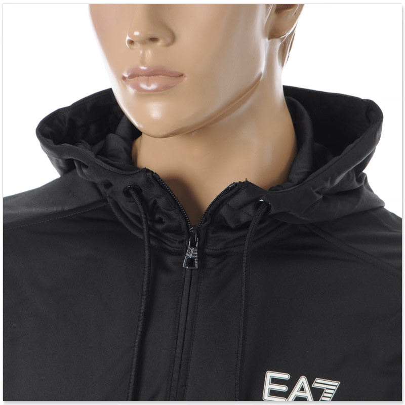 80s emporio armani アノラックパーカー Logo Series hoodie in cotton