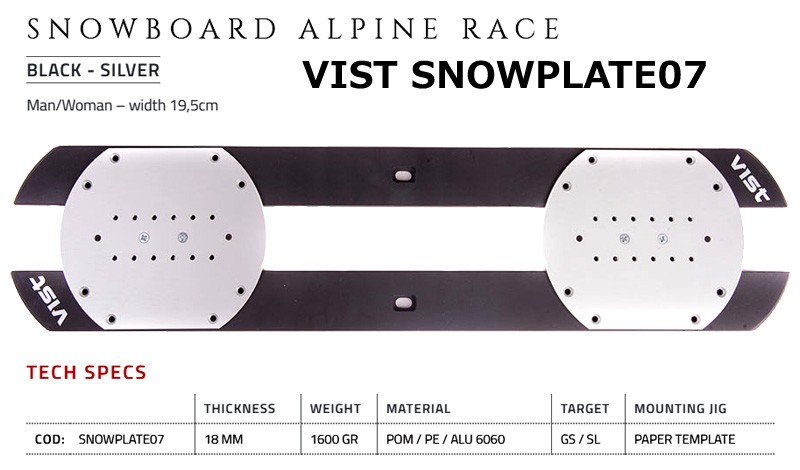 NOW VIST SNOWPLATE07 ビストプレート ALPINE スノーボード アルペン