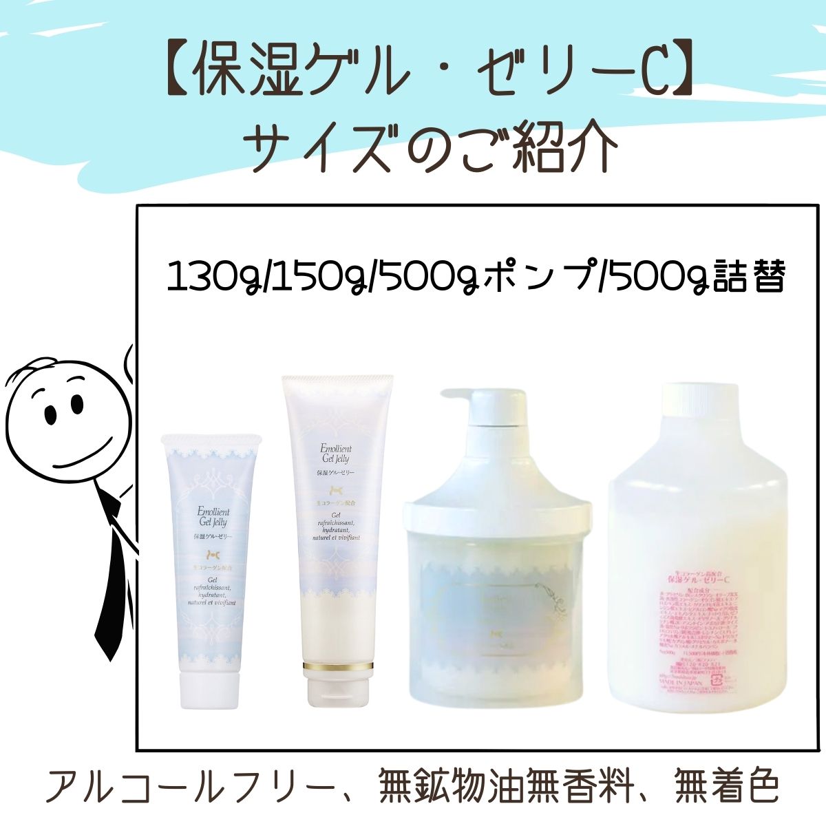 1本で5役 オールインワンクリーム 保湿ゲル・ゼリーC 500g 詰替