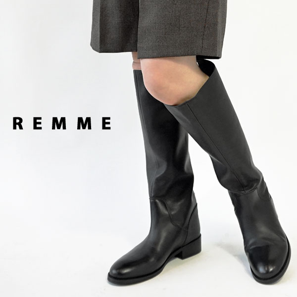 REMME（レメ） ロングブーツ レザーブーツ 本革 レディース バック
