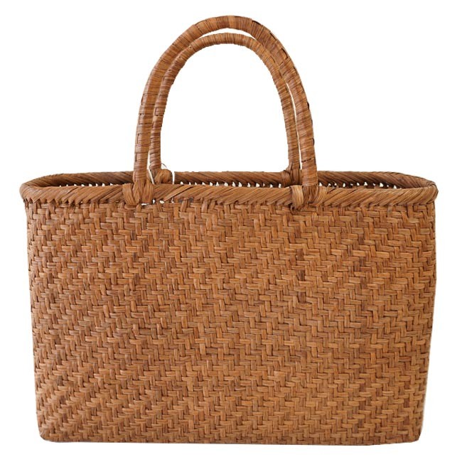 かごや 山葡萄 かごバッグ やまぶどう 網代編み 編み込み 籠バッグ 山