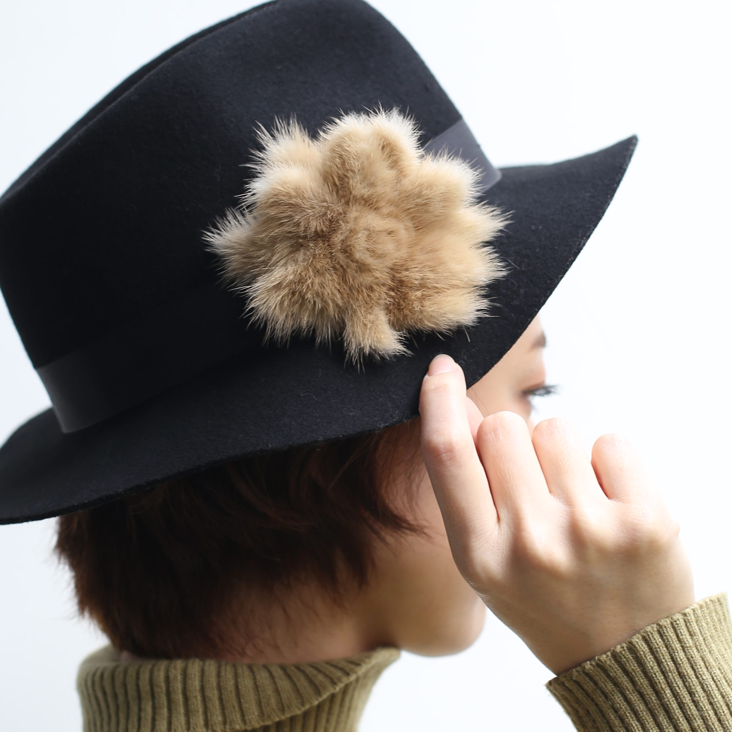 sankyo shokai（三京商会） ＜爆買＞ファー コサージュ ブローチ