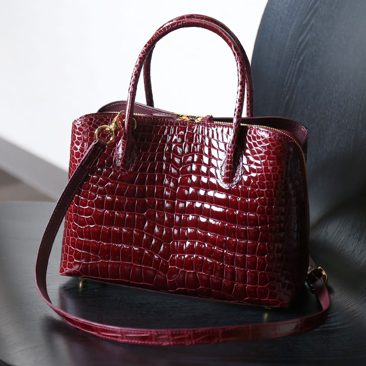 sankyo shokai（三京商会） スモール クロコダイル シャイニング 加工