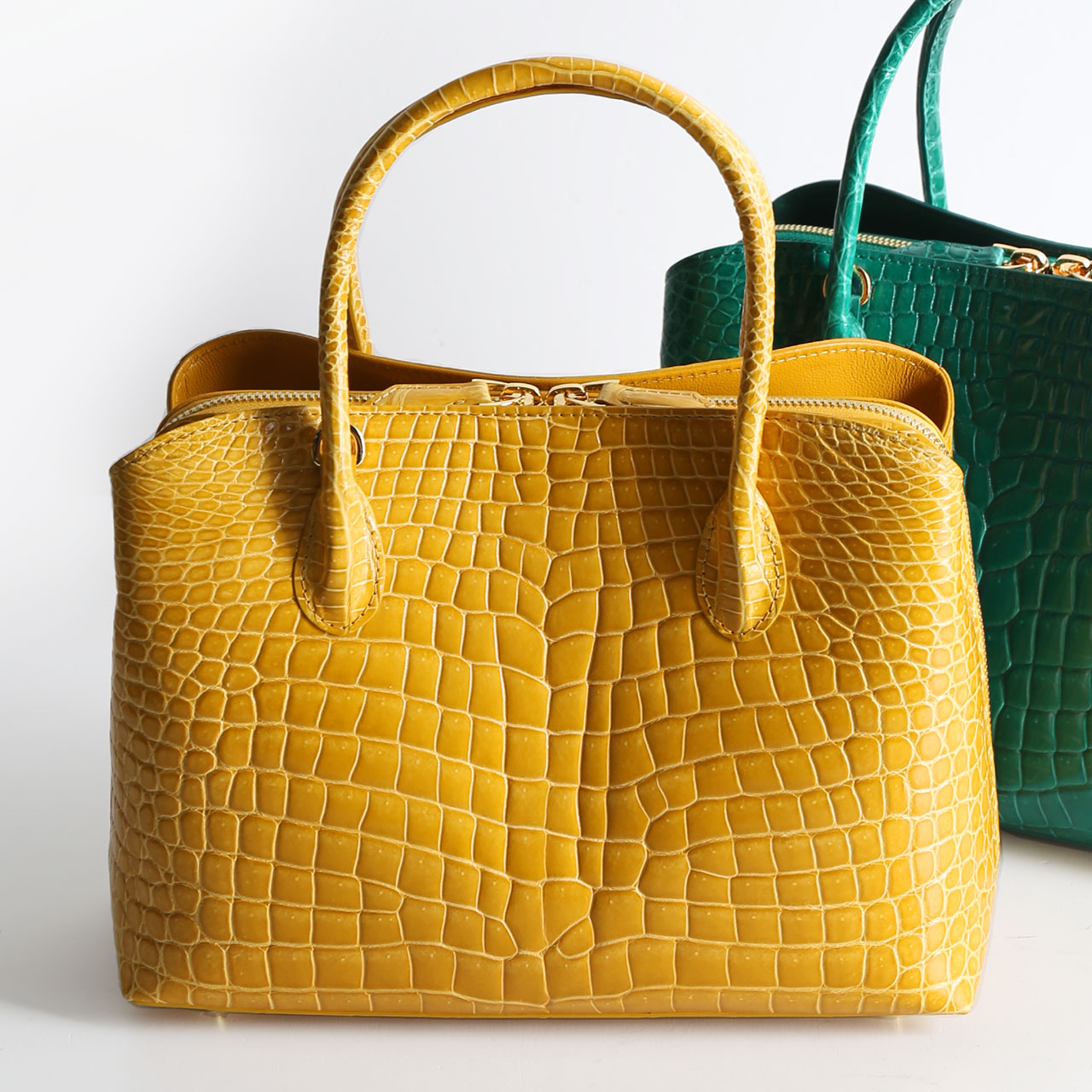 sankyo shokai（三京商会） スモール クロコダイル シャイニング 加工