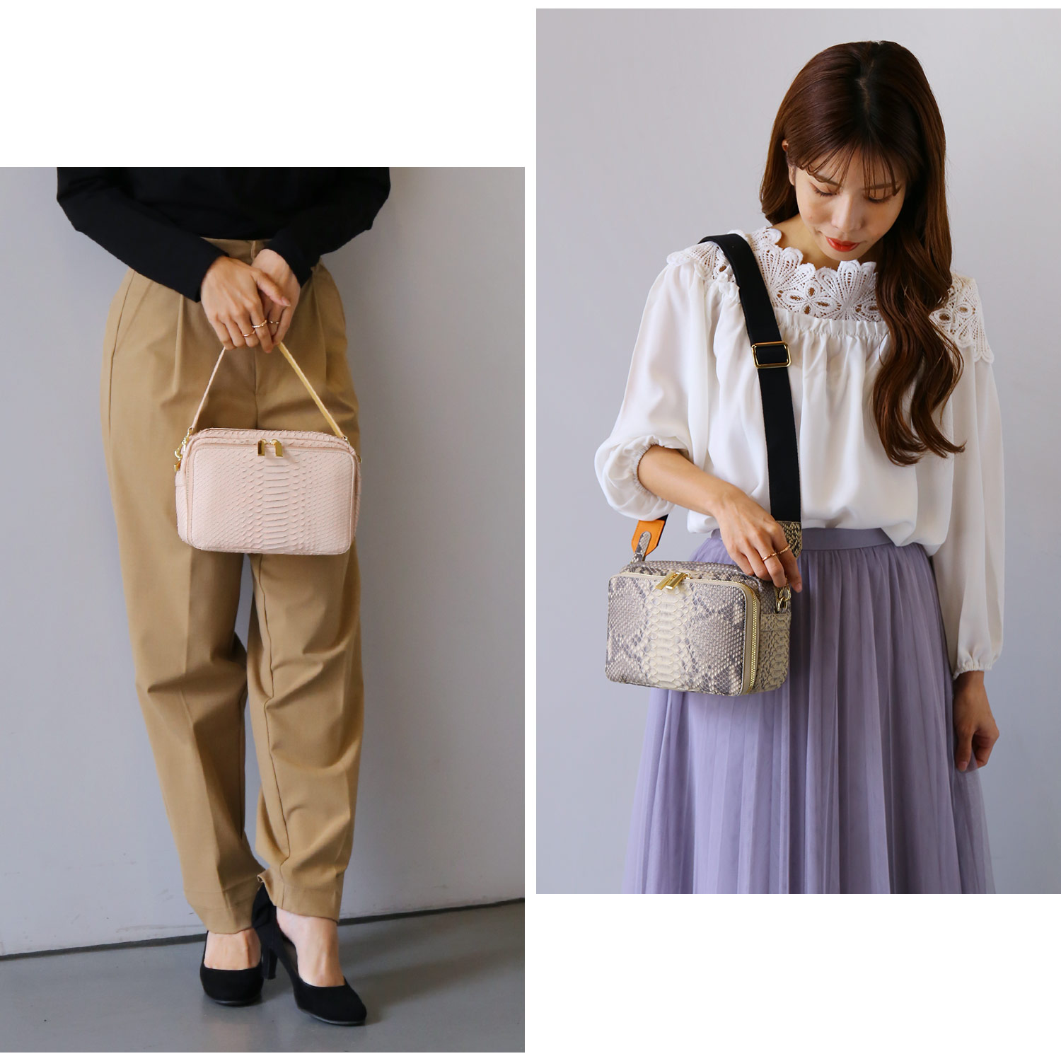 sankyo shokai（三京商会） ＜爆買＞パイソン ショルダーバッグ ［3