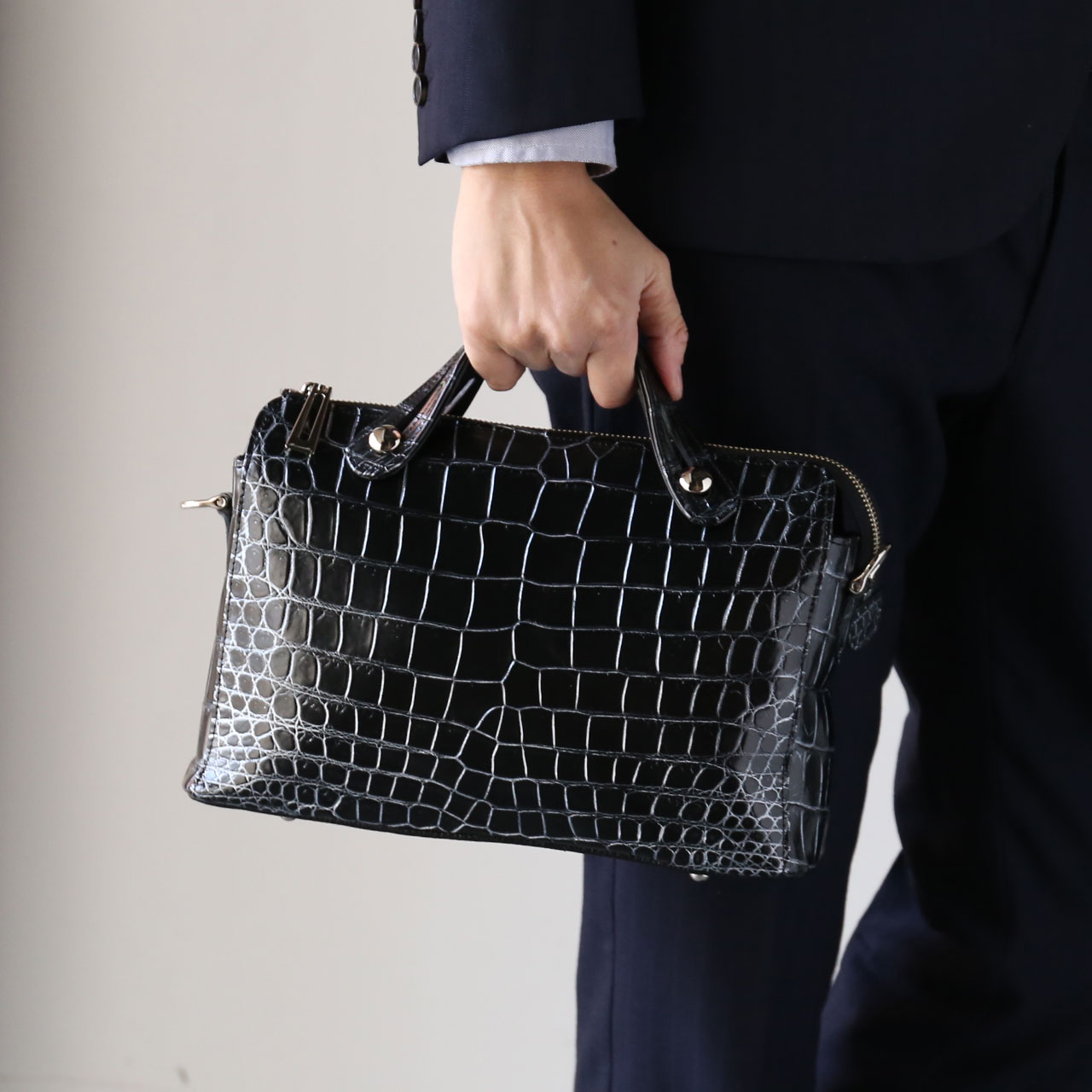 sankyo shokai（三京商会） ＜爆買＞クロコダイル マット 3wayバッグ