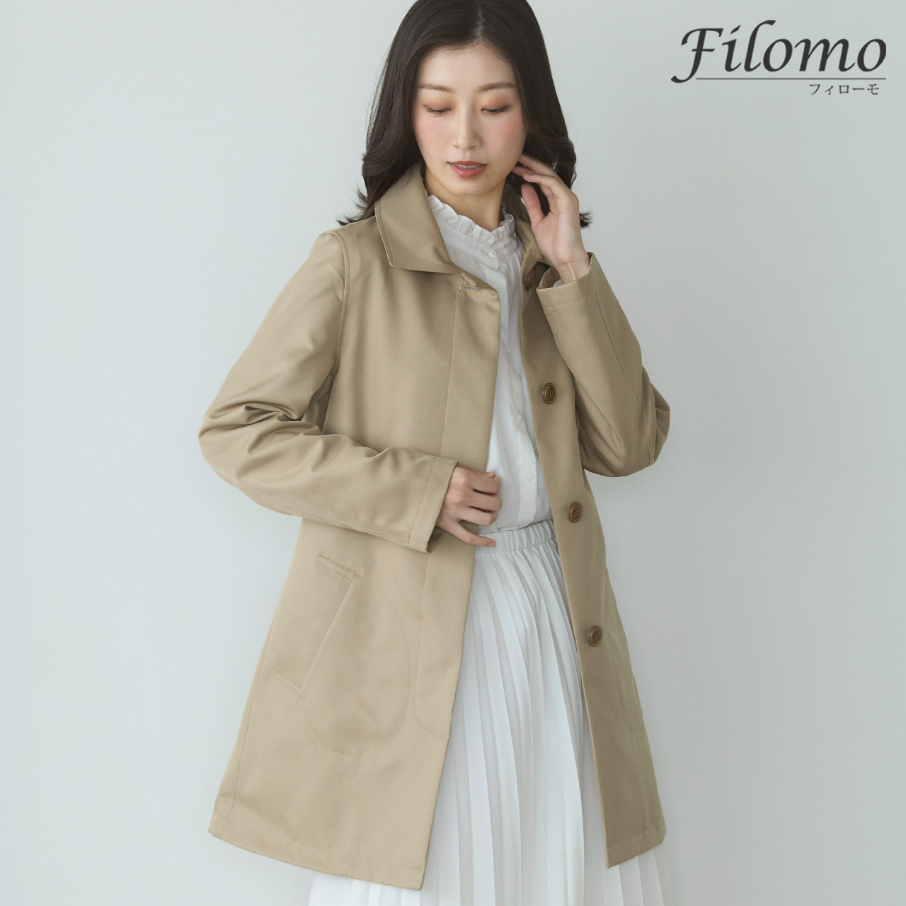 Filomo（フィローモ） ＜爆買＞ステンカラーコート Aライン レディース
