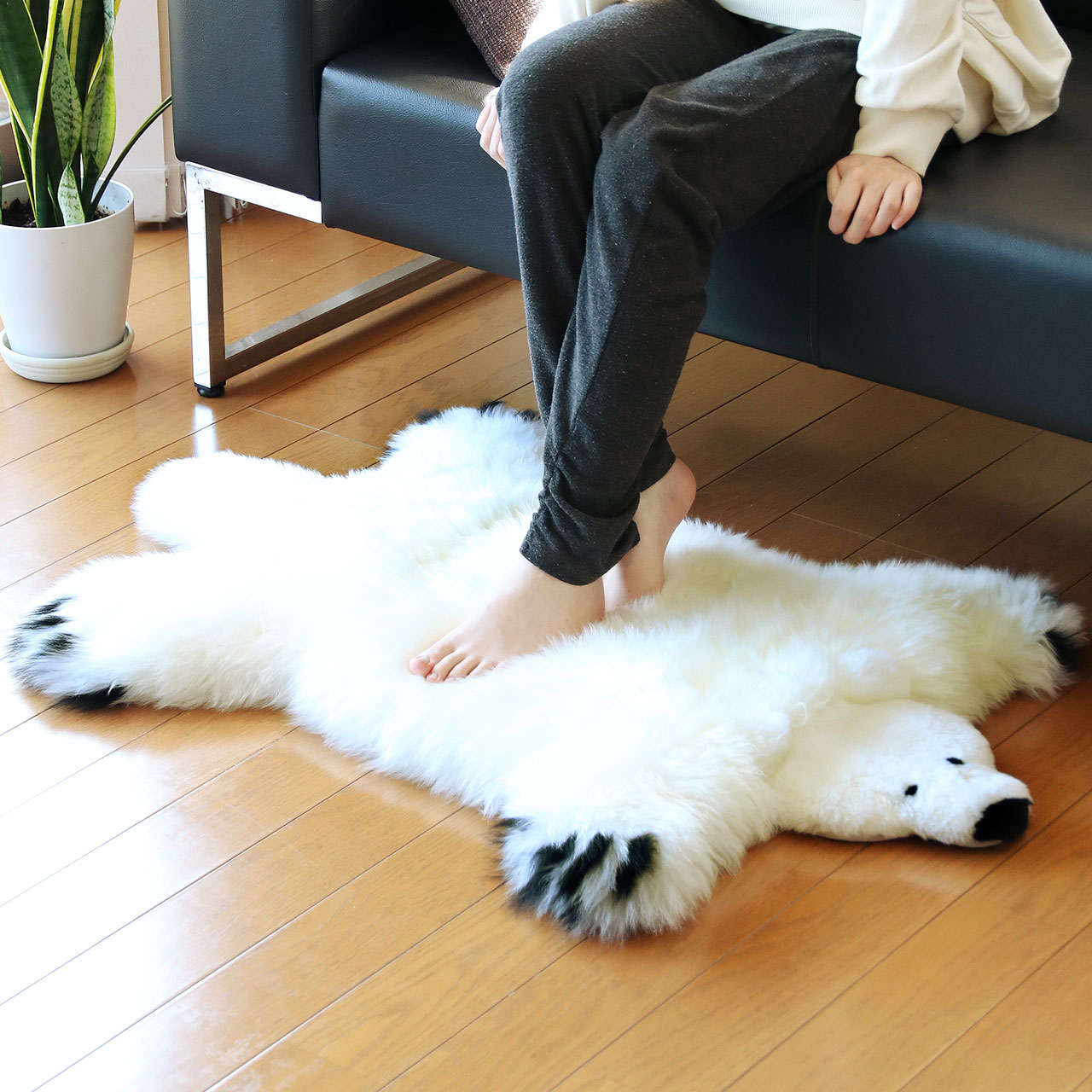 sankyo shokai（三京商会） ＜爆買＞ムートン クマ ラグ マット