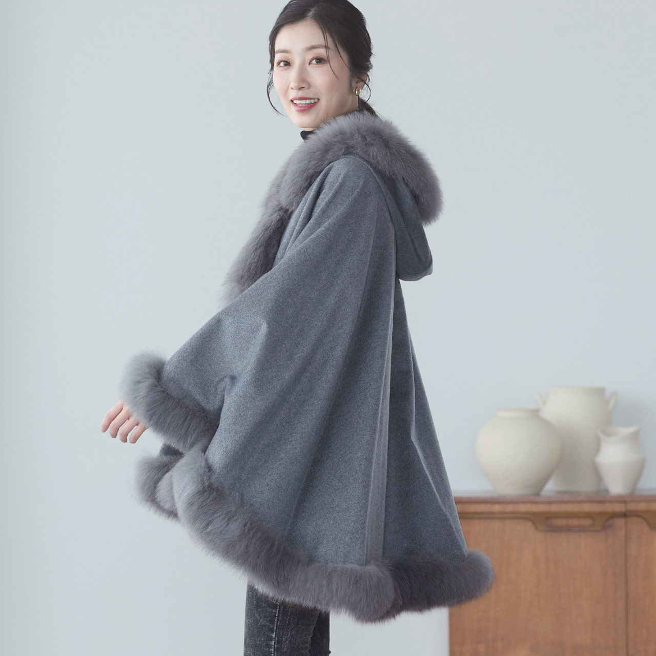 Filomo（フィローモ） ＜爆買＞[10%offクーポン]カシミヤ ケープ