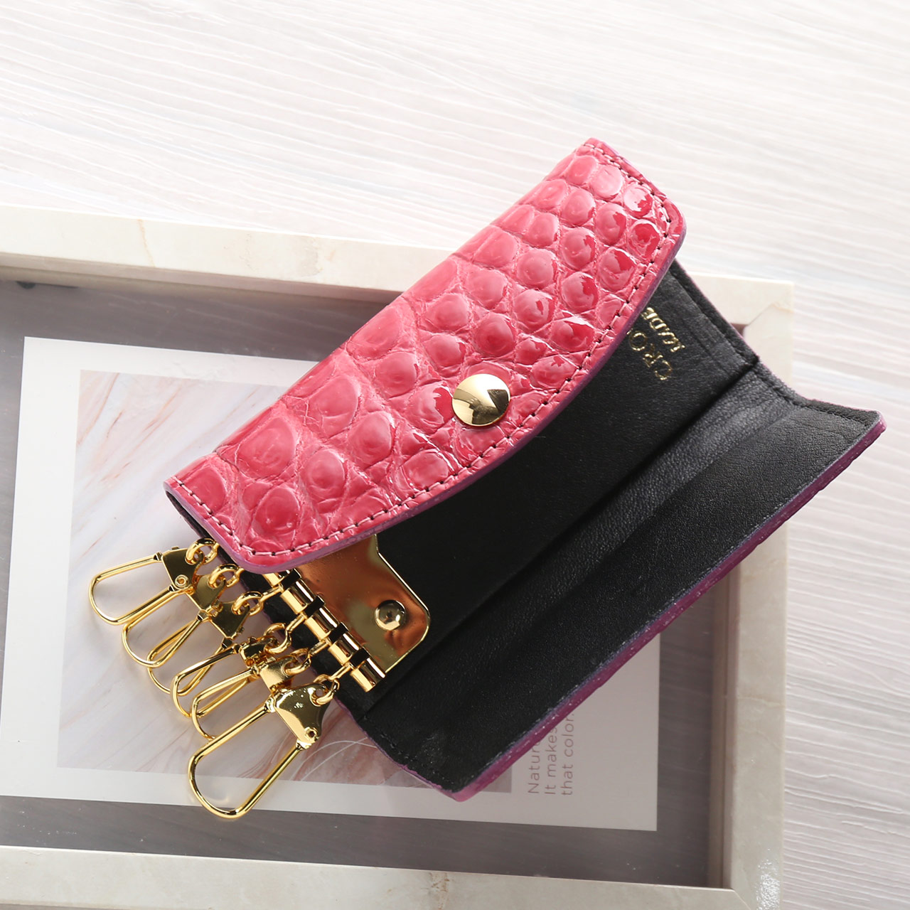 sankyo shokai（三京商会） クロコダイル キーケース キーホルダー