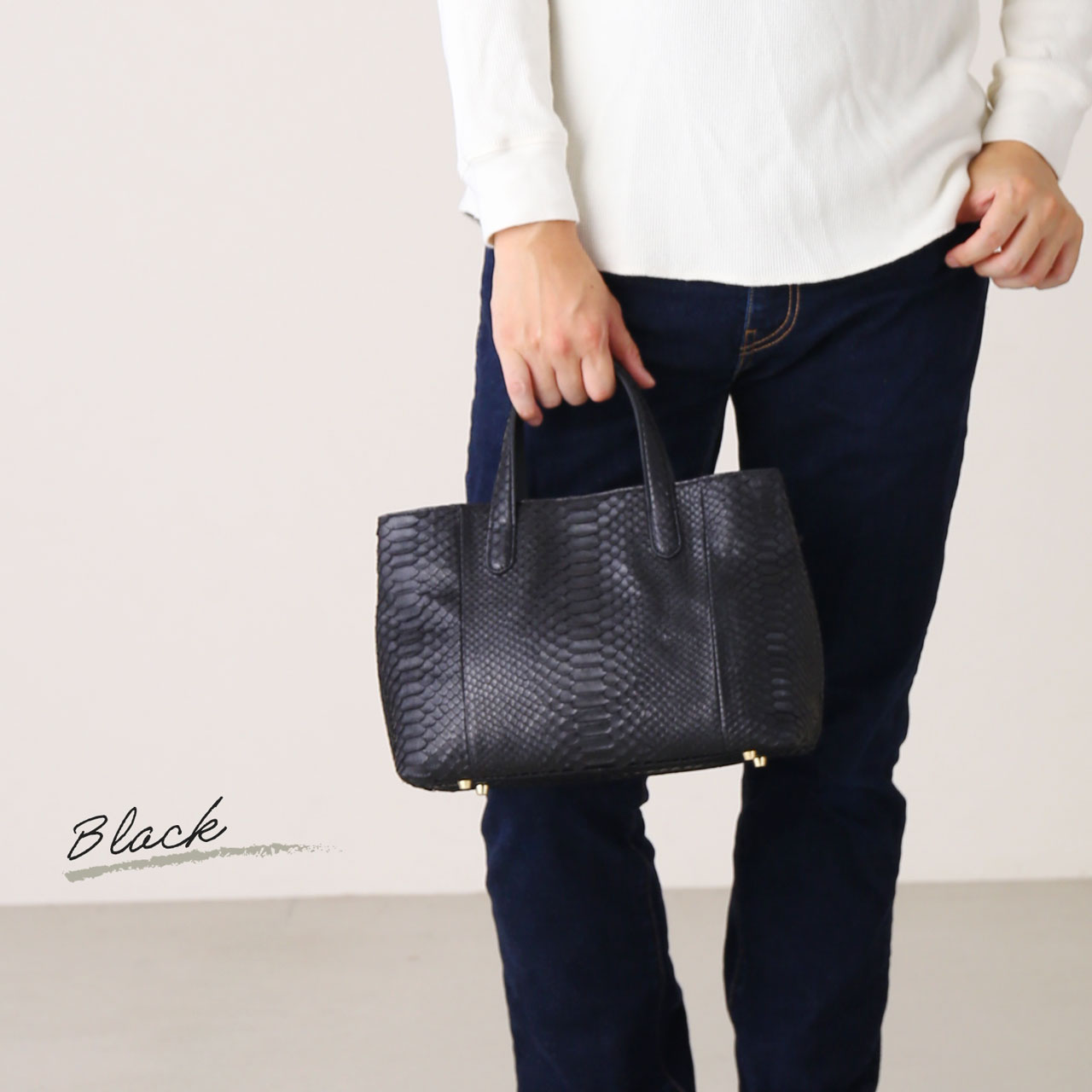 sankyo shokai（三京商会） ＜爆買＞パイソン トートバッグ メンズ