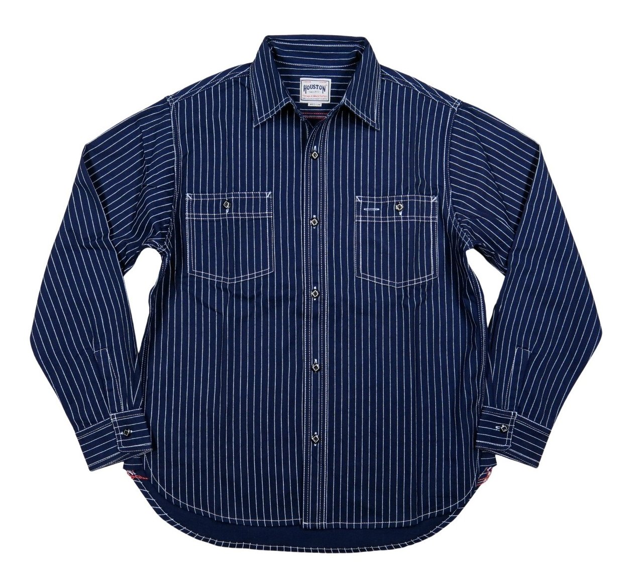 HOUSTON（ヒューストン） インディゴ ツイル 長袖 ウォバッシュ