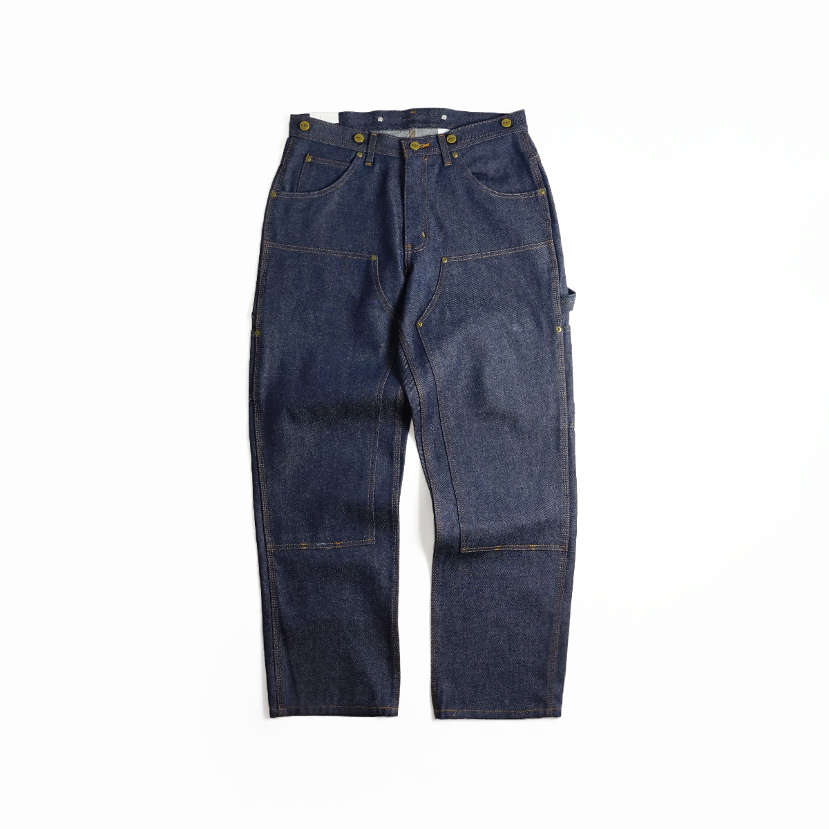 KEY キー ダブルフロント デニム ロガー ダンガリー パンツ ｜ 447-41