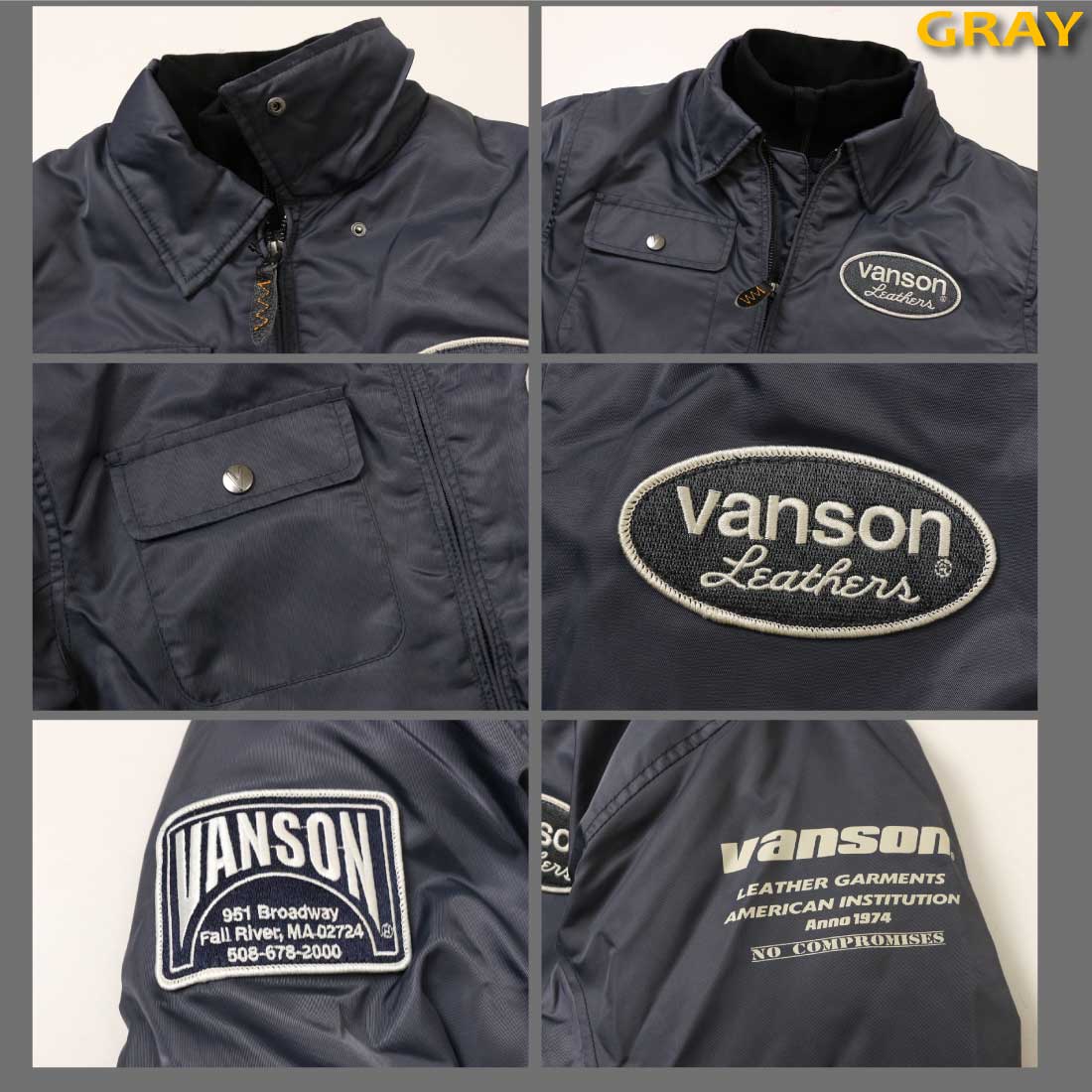VANSON（バンソン） コーチジャケット アウター TVS2509W 着脱式ネック