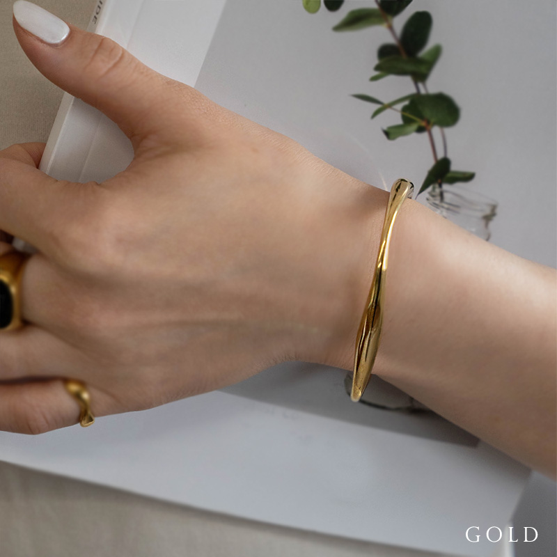 Jewel VOX バングル ブレスレット レディース 変形 ウェーブ