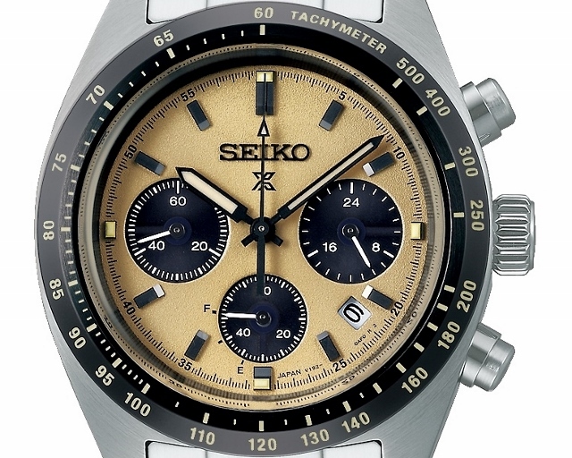 SPEEDTIMER 日本製 メンズソーラークロノグラフ セイコープロスペック
