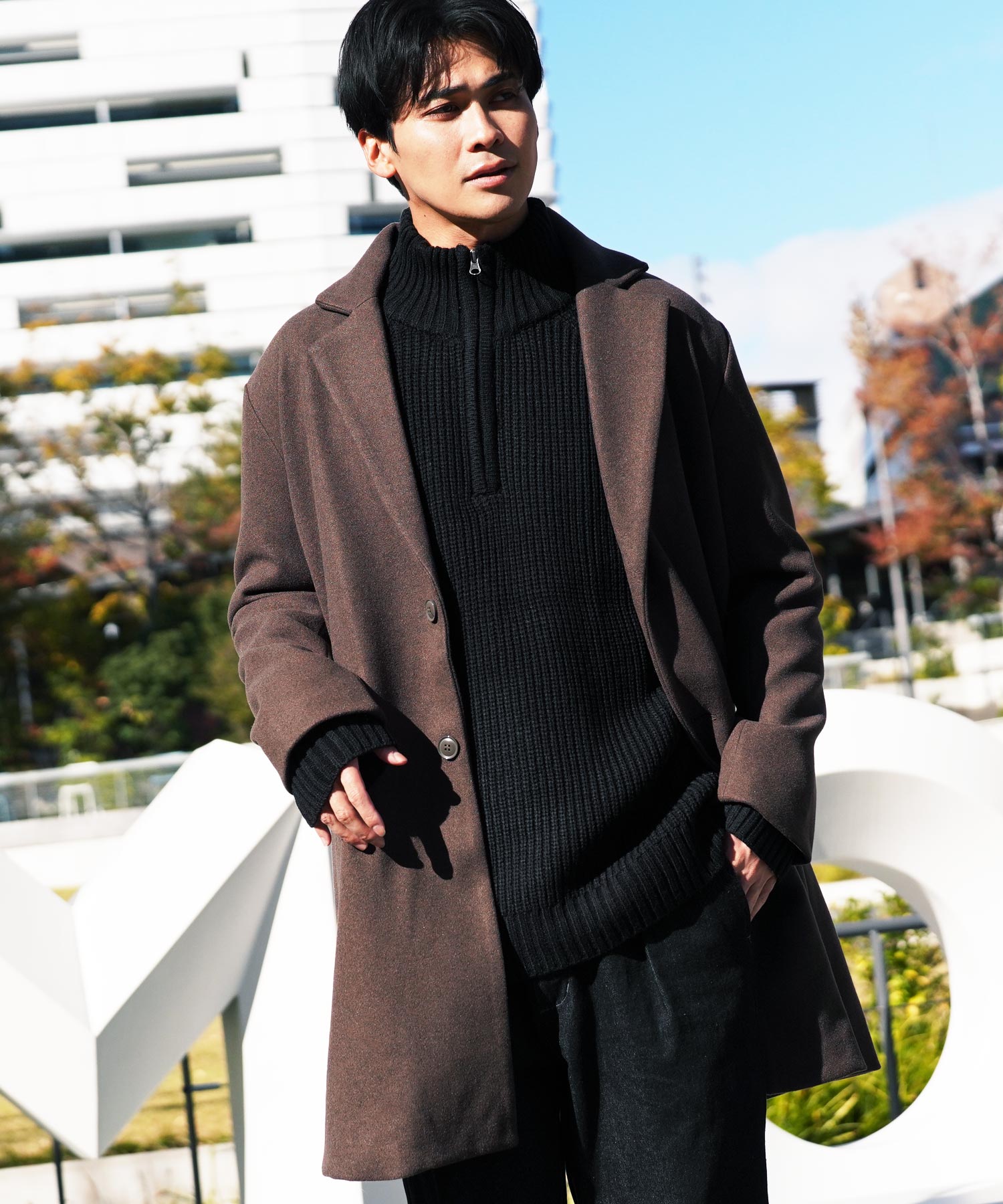 JIGGYS SHOP（ジギーズショップ） チェスターコート ステンカラー